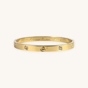 Golden Cartier Love Bracelet Bangle