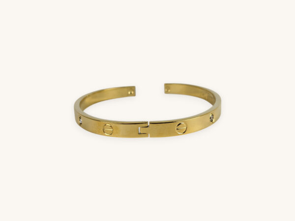 Golden Cartier Love Bracelet Bangle - Image 2
