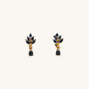 Golden Small Cluster Earrings