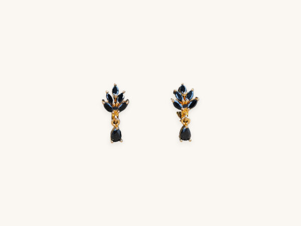 Golden Small Cluster Earrings
