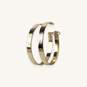 Golden Large Hoop Earrings