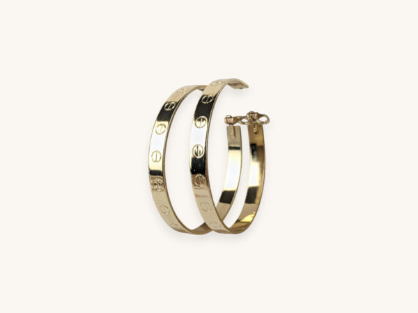Golden Large Hoop Earrings