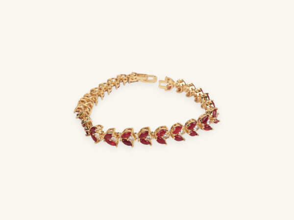 Red & Blue Stone Bracelet - Image 2