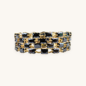 Golden Bangles Black Stone(Karay) (2.6)