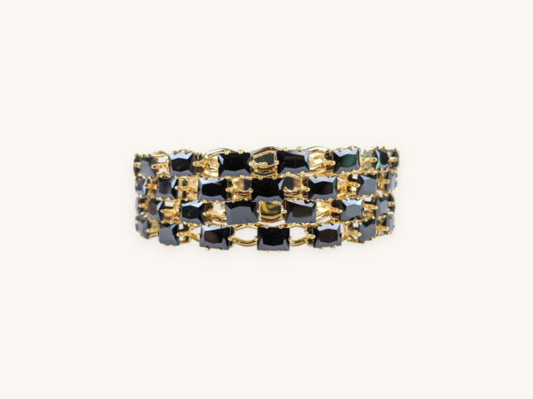 Golden Bangles Black Stone(Karay) (2.6)