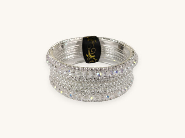 Silver Bangles Crystal Stone(Karay) (2.6) - Image 2