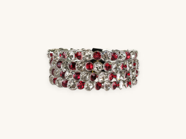 Silver Bangles Red Stone(Karay) (2.6)