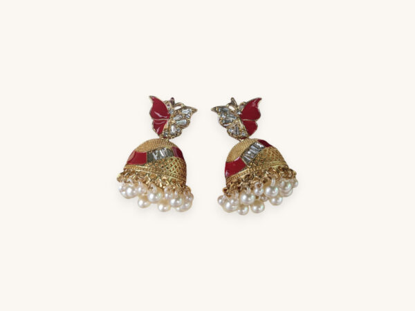 Golden Jhumka Earrings