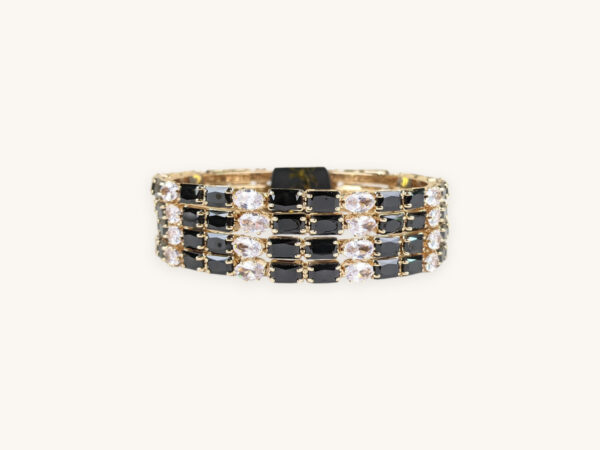 Golden Bangles Black Stone(Karay) (2.6)