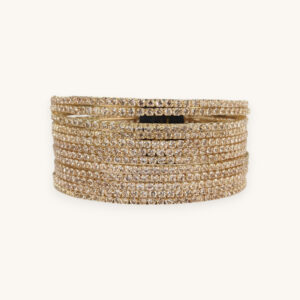Golden Bangles Small Stone(Karay) (2.6)
