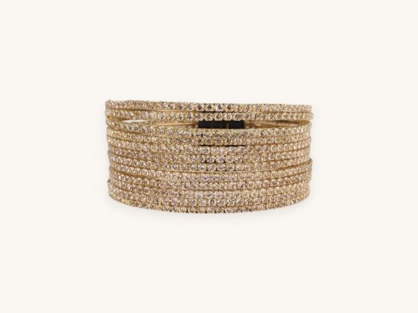 Golden Bangles Small Stone(Karay) (2.6)