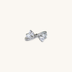 Silver Ring Four Stone (Free Size)