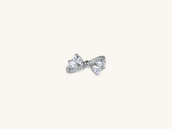 Silver Ring Four Stone (Free Size)