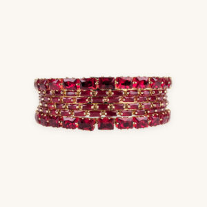 Golden Bangles Red Stone(Karay) (2.6)