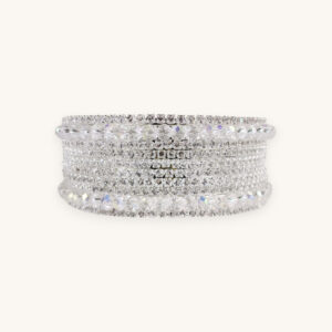Silver Bangles Crystal Stone(Karay) (2.6)