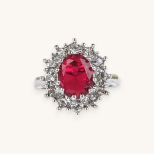 Red Crystal Wedding Ring for Women Zirconia (18)