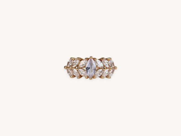 Marquise Golden Ring (Free Size)