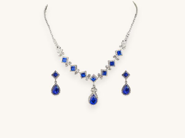 Women's Claw Chain Series Geometric Droplet Earrings Necklace Set