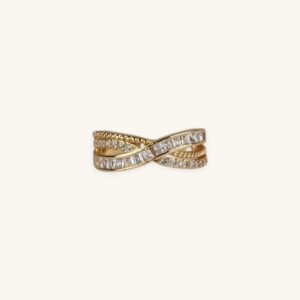 Twisted Golden Ring (Free Size)