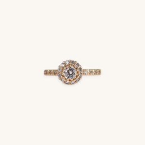 Crystal Stone Golden Ring (Free Size)