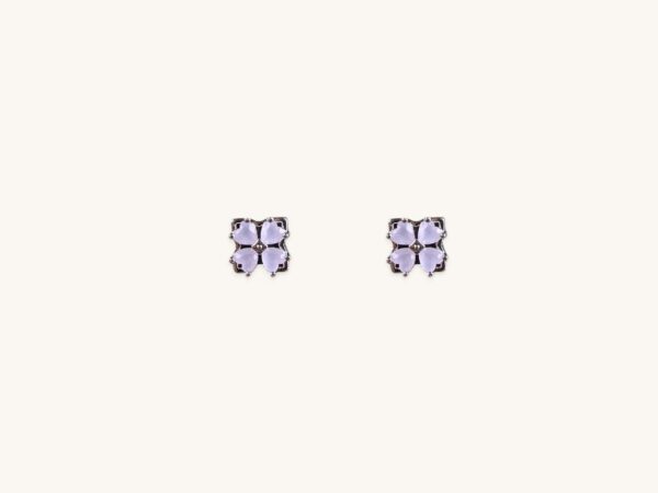 Silver Floral Earrings