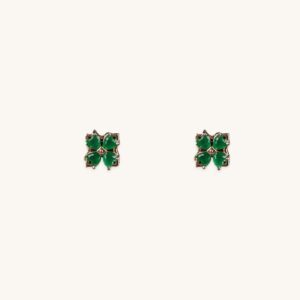 Golden Floral Earrings