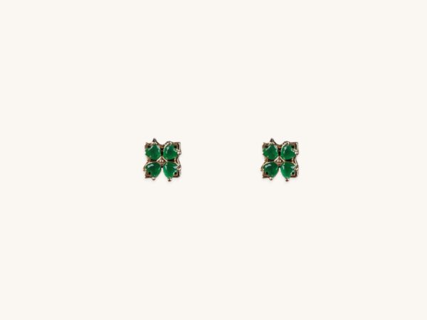 Golden Floral Earrings