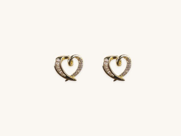 Golden Heart Earrings