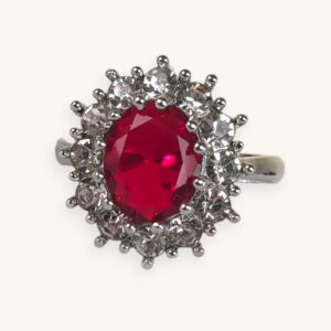 Red Crystal Wedding Ring for Women Zirconia (18)