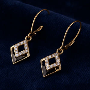 Double Layer Earrings Crystal Zircon