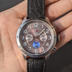 Tommy Hilfiger Cosmo Graph Leather Strap Men's Watch