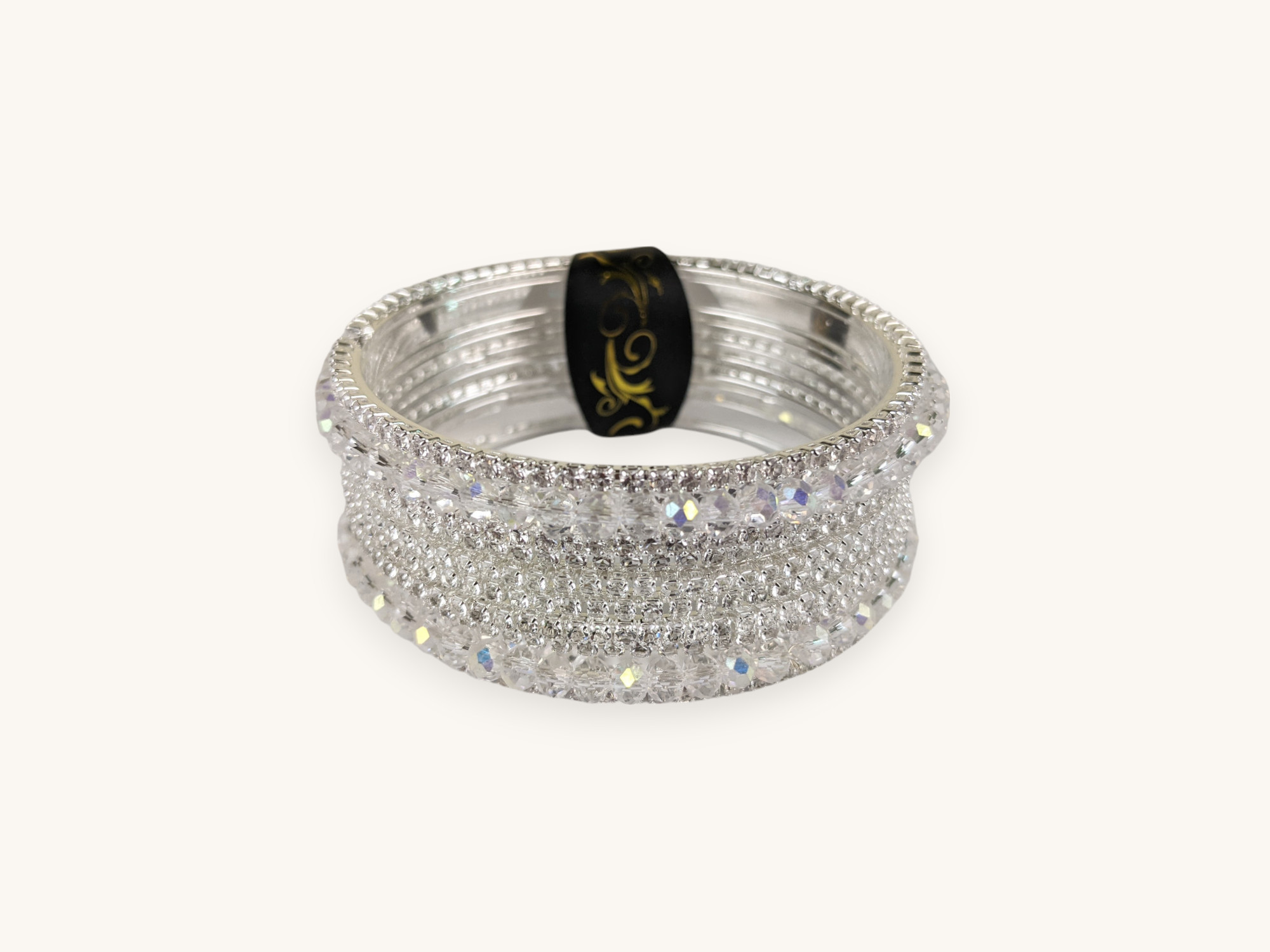 Silver Bangles Crystal Stone(Karay) (2.6) - Image 2