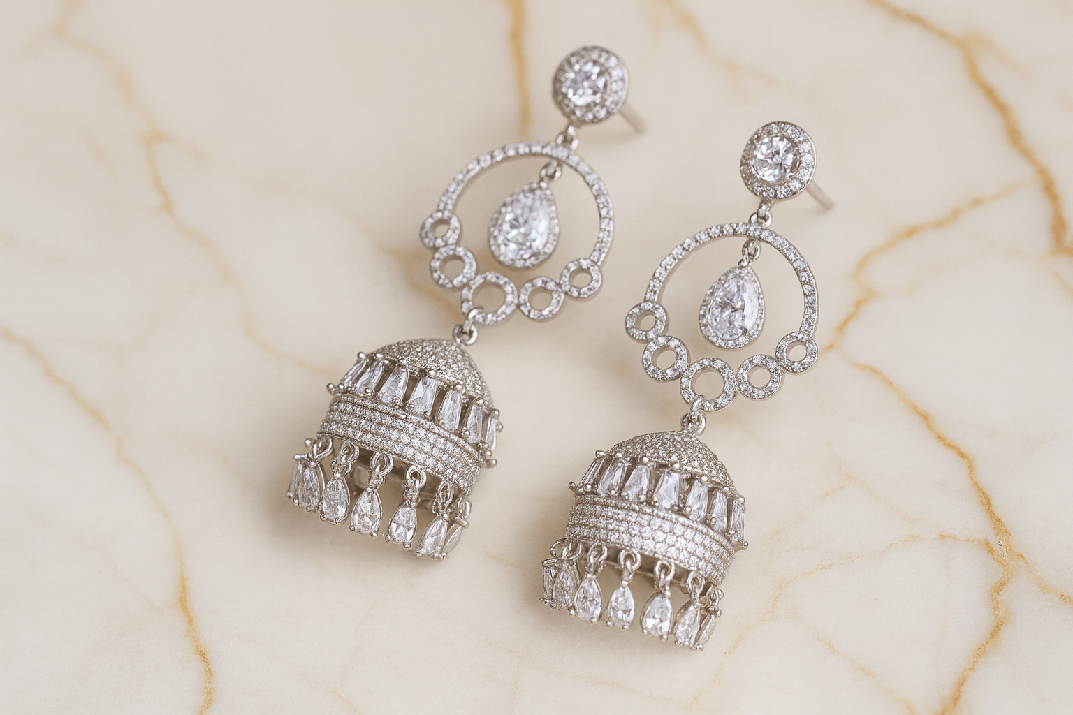 925 Sterling Silver Jhumka