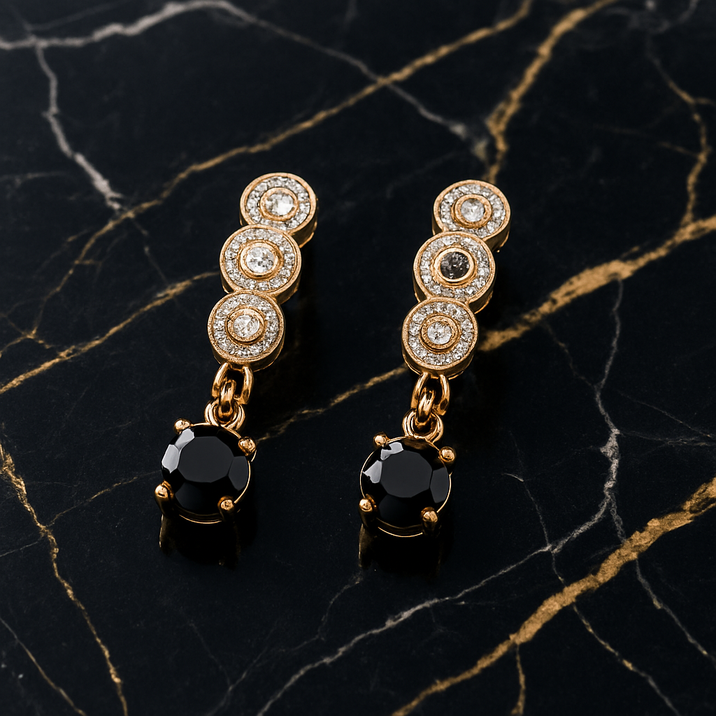 Golden Earrings Black