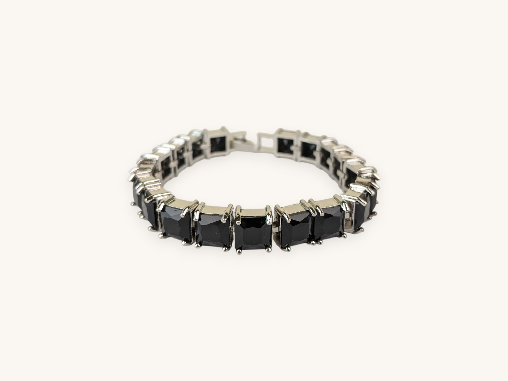 Square Stone Silver Bracelet
