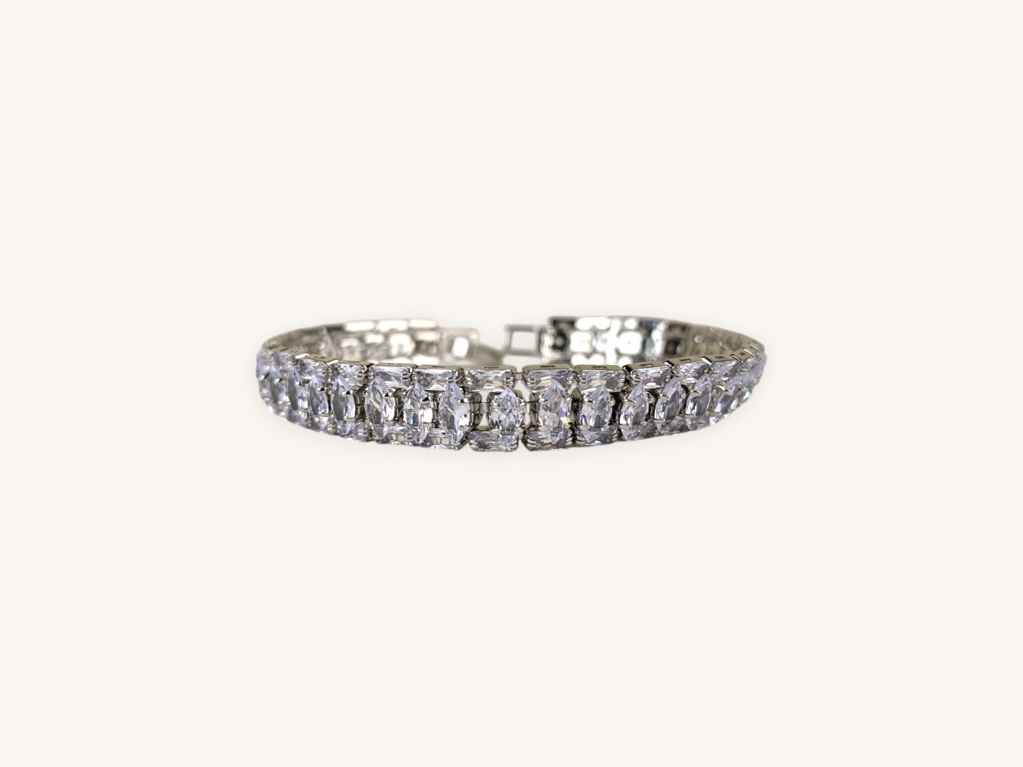 Silver Bracelet Crystal