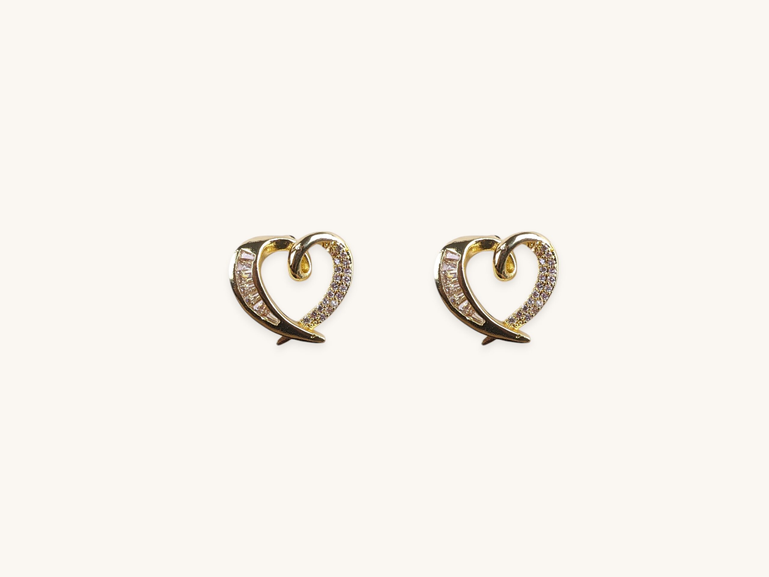 Golden Heart Earrings
