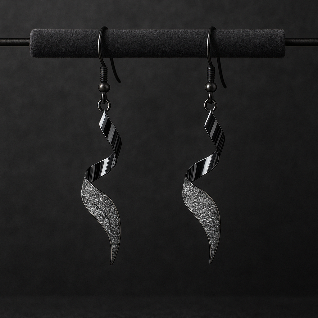 Luxury Tassel Earrings Trendy Frosted Spiral