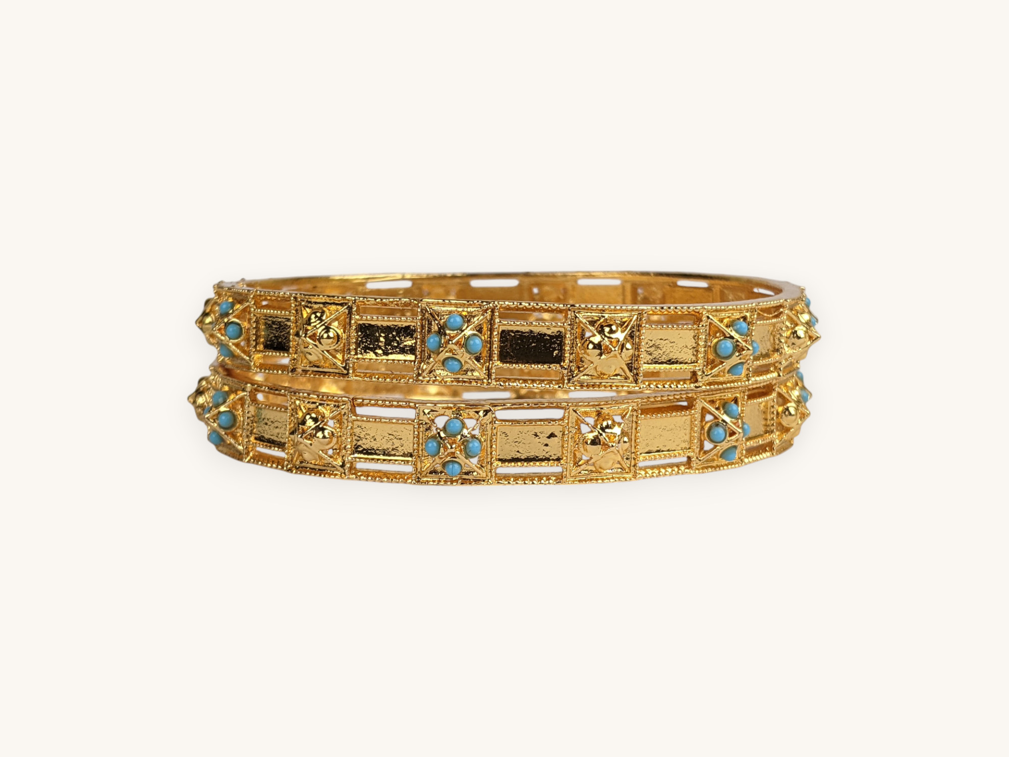 Golden Bangles Ferozi (Karay) - Image 2