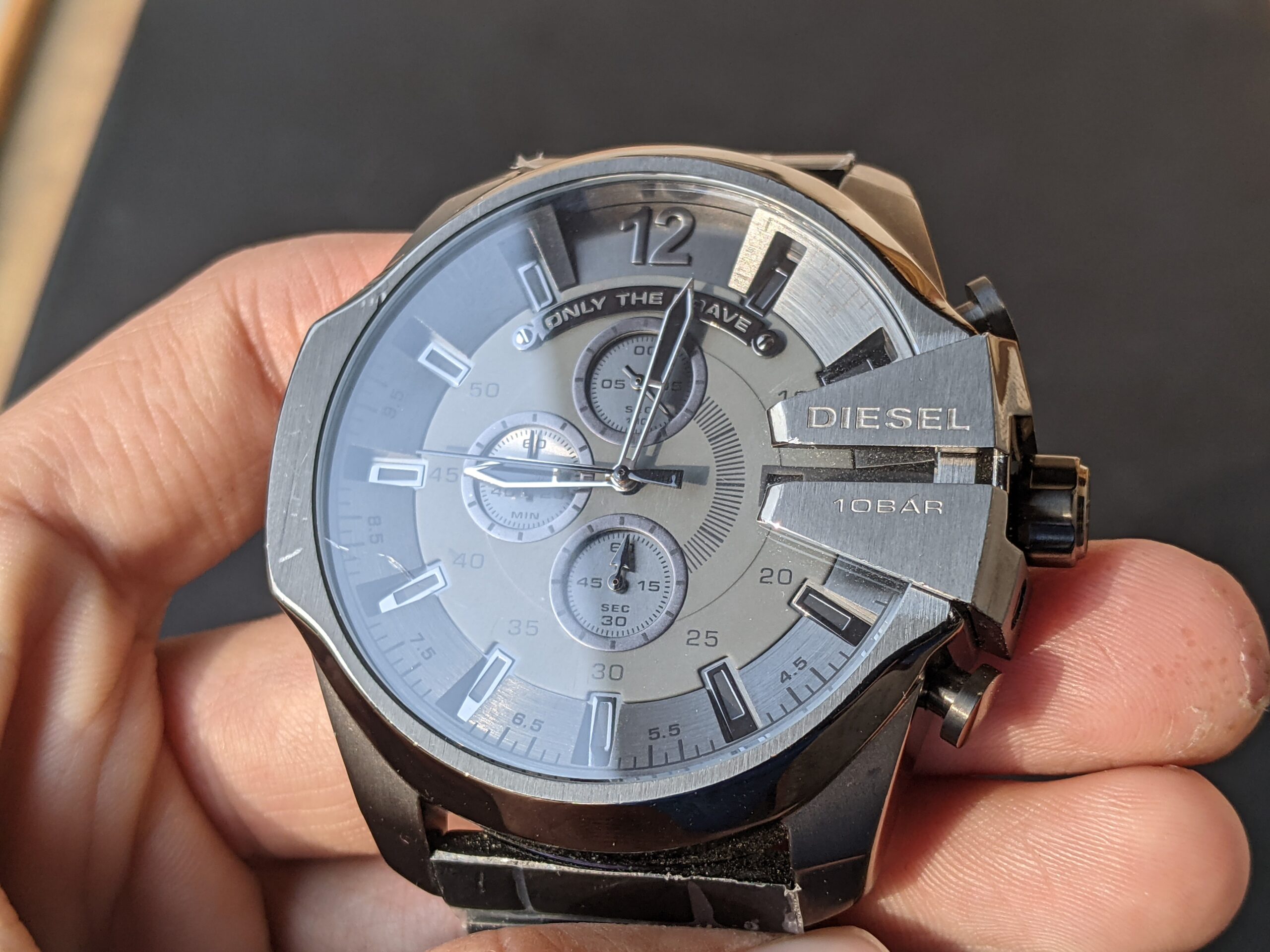 Diesel Black Stainless Steel Grey Dial Quartz Men Watch DZ4282 - Image 2
