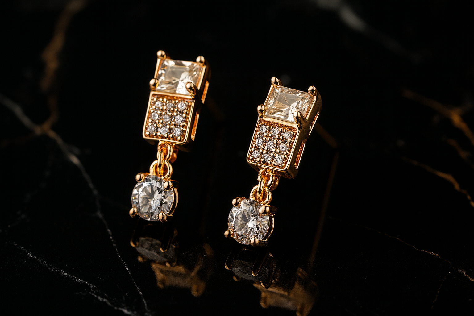 Rose Gold Earrings