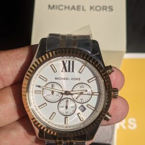 Michael Kors Men’s Chronograph Lexington Two-Tone Stainless Steel Watch MK8344