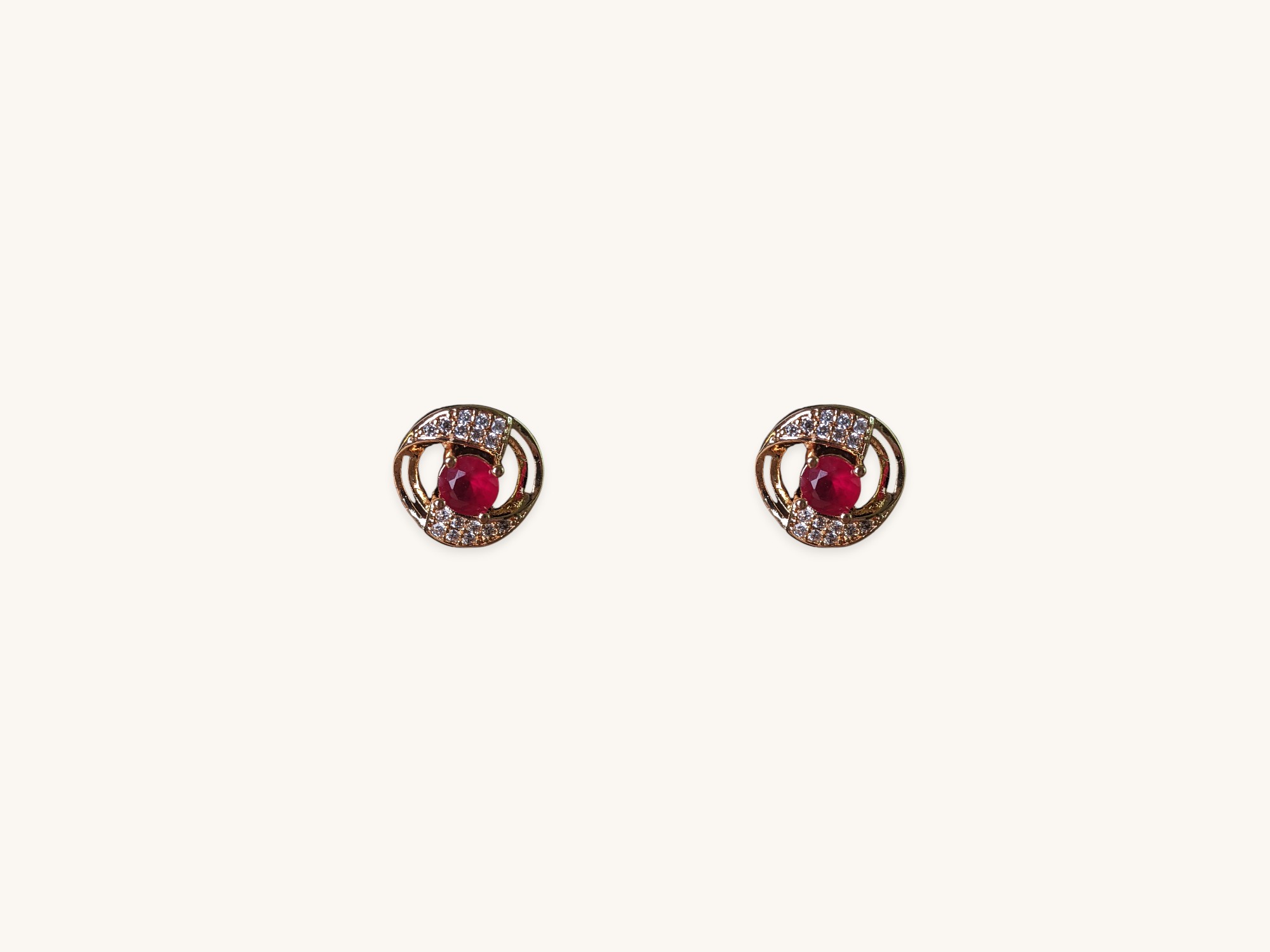 Round Golden Earrings