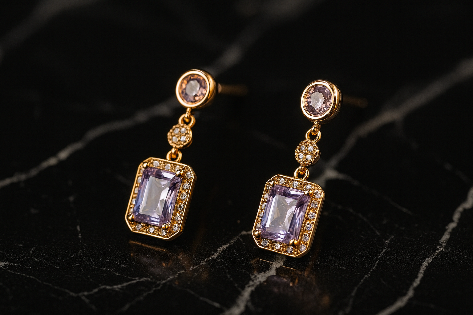 925 Sterling Silver Square Earrings