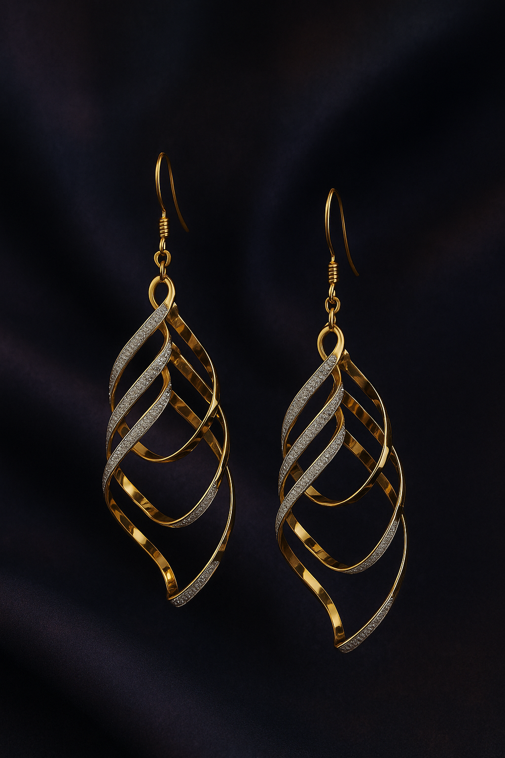 Luxury Tassel Earrings Trendy Frosted