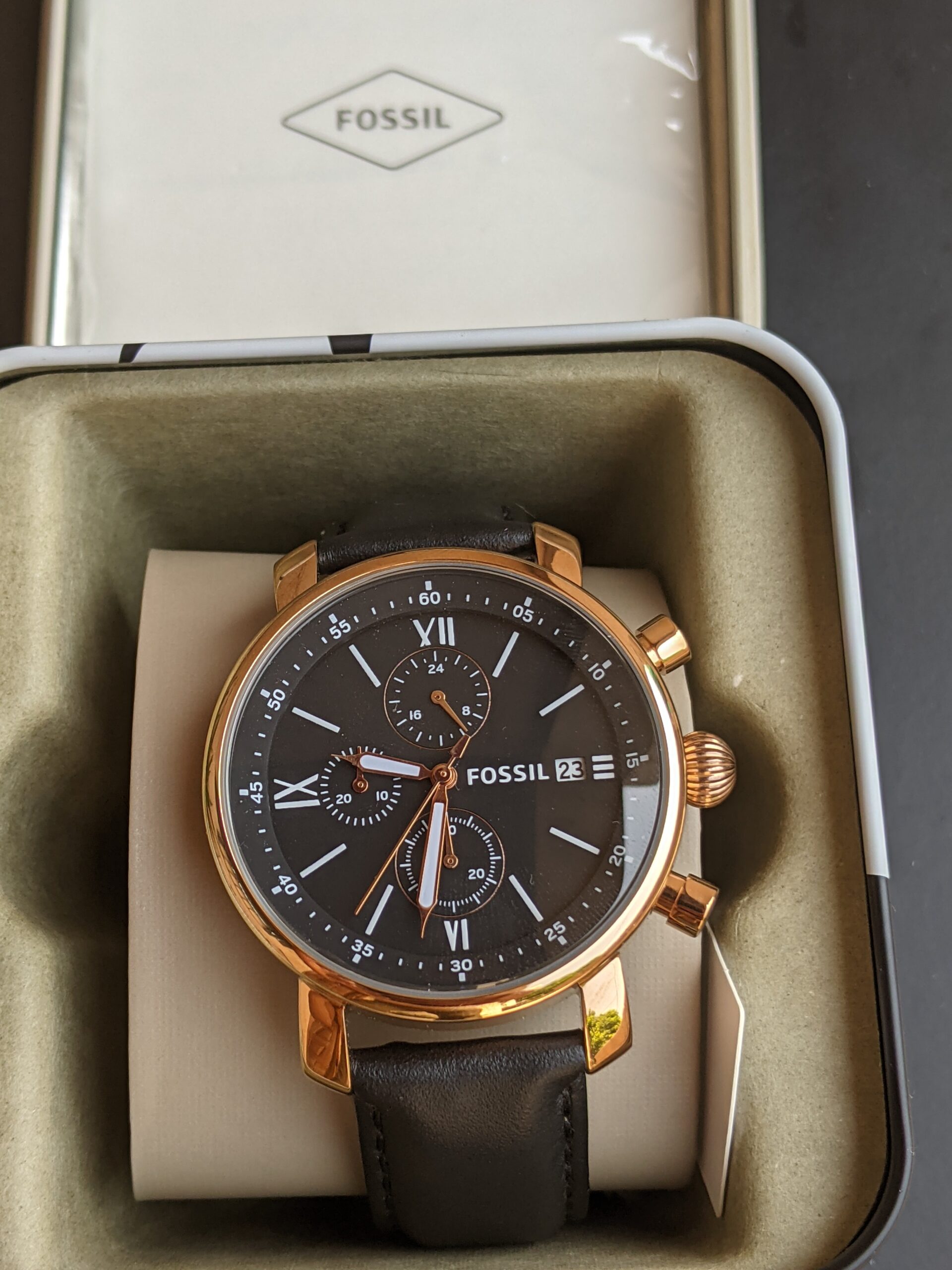 Fossil Chronograph Quartz Black Dial Men's Watch - BQ1008 - Image 2