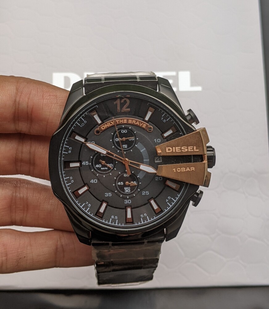 Diesel Chief Chronograph Black Dial Stainless Steel Men's Watch DZ4309